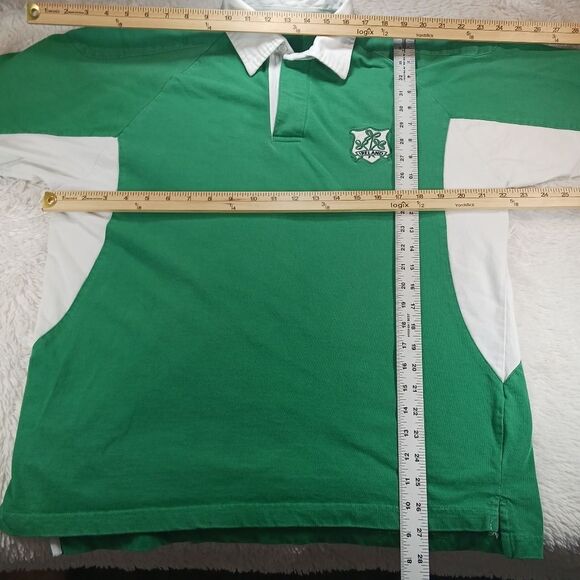 COTTON OXFORD MEN'S RUGBY UNION IRELAND 1990s IRISH SHIRT JERSEY MAILLOT SIZE M. - Picture 9 of 10